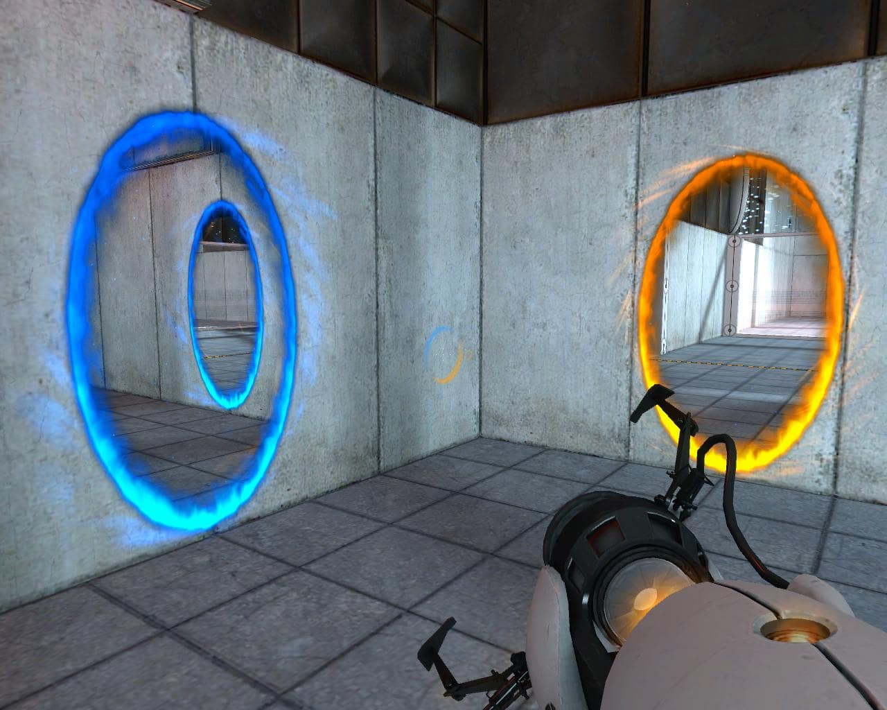 La prima sezione di Portal è volta unicamente a far comprendere la meccanica principale al giocatore.